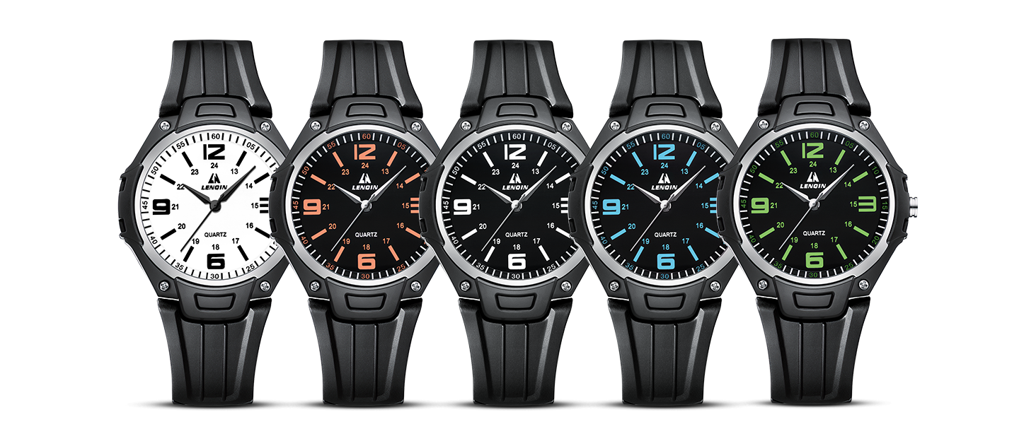 Чоловічий годинник LN LENQIN з нержавіючої сталі, кварцовий аналоговий годинник на зап'ясті, водонепроникний 30M, модний casual годинник для чоловіків (11- Чорний Чорний Білий)