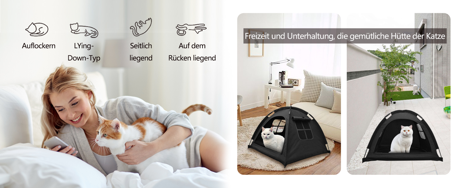 Кіт-будка переносна для дому та вулиці, без дверцят, червона. Ідеально для котів, цуценят та дрібних тварин.