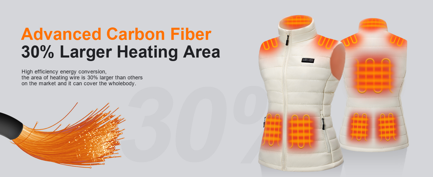 Обогреваемая жилетка Daen с Powerbank 16000mAh 7.4V, Легкая электрическая жилетка для езды на велосипеде и outdoor-работ (L, Белый)