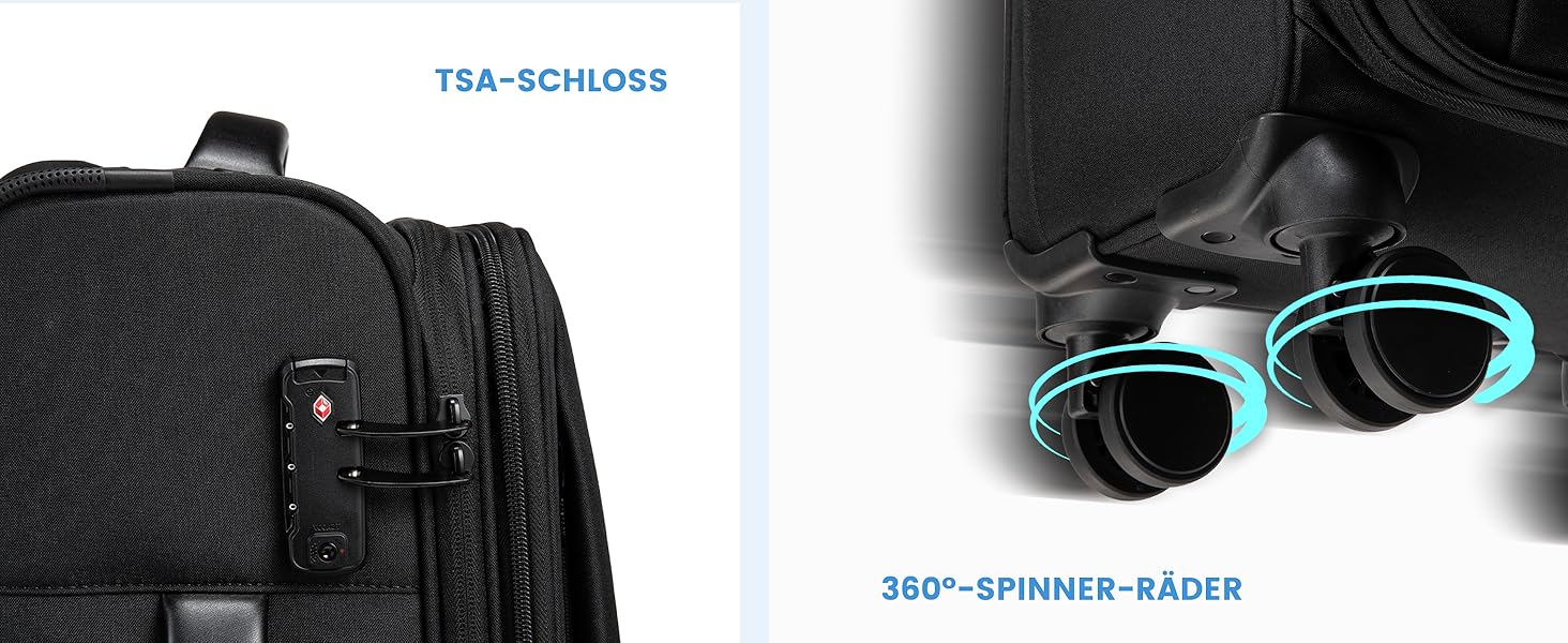 LOVEVOOK Рюкзак ручної поклажі 30-40L, розширюваний, для ноутбука 17 дюймів, чорний, антикрадійний, для подорожей