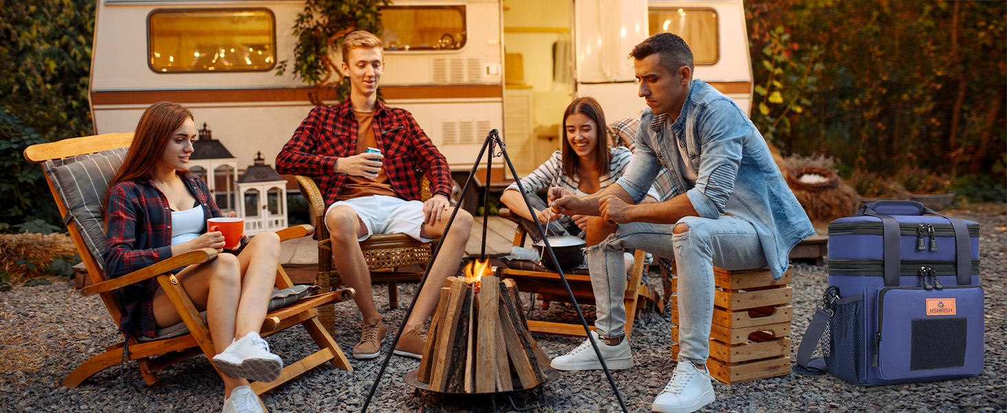 Тактична ланч-торба HSHRISH: велика ізольована сумка-холодильник для чоловіків та дорослих, водонепроникна, з 15L об'ємом, чорно-камуфляжний колір