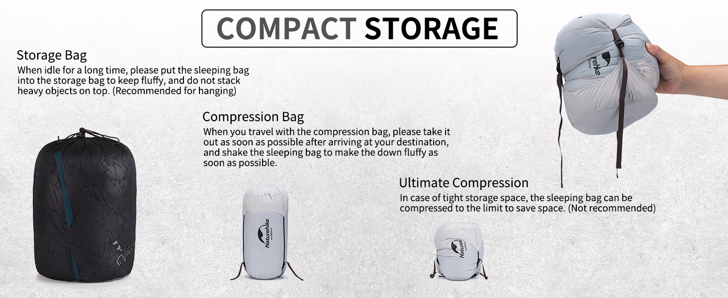 Спальний мішок Naturehike 4 сезони, чорний, для кемпінгу та подорожей