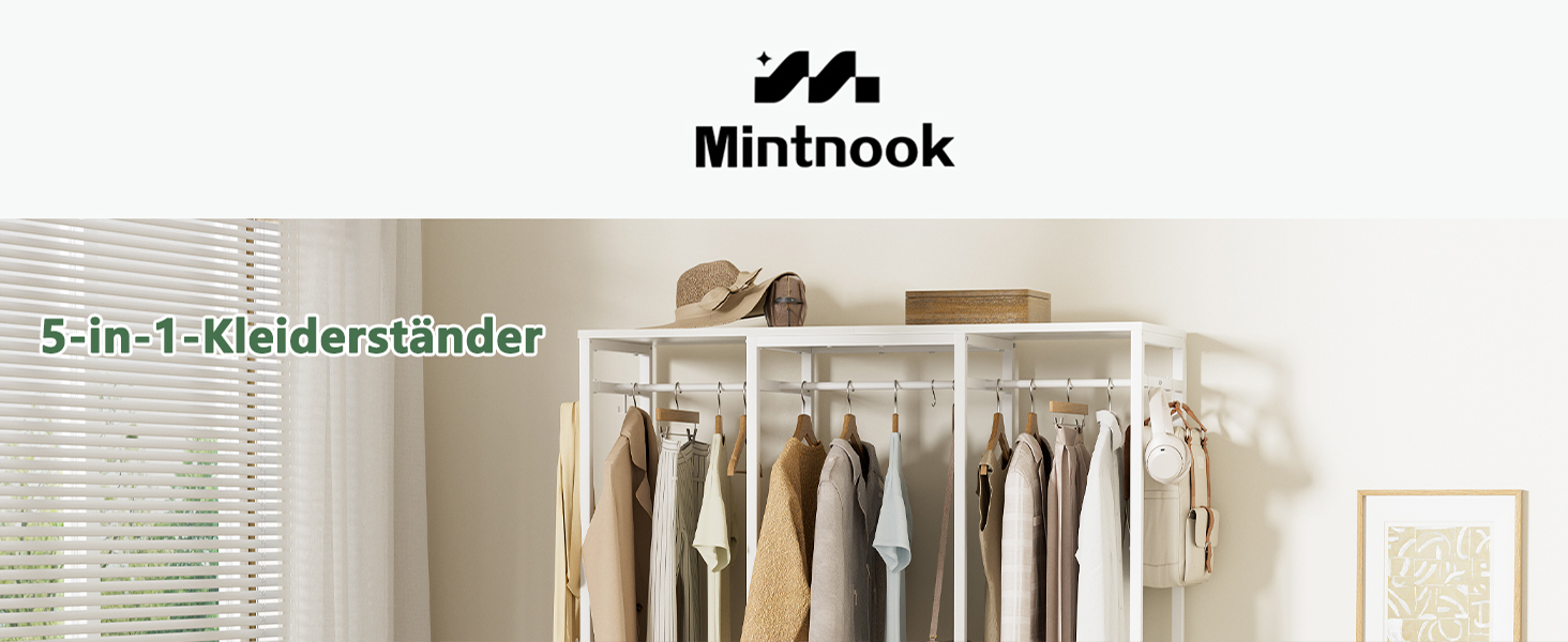 Відкрита шафа для одягу з вішалкою та 4 шухлядами, біла. Підходить для спальні, вітальні, передпокою. Стабільна та міцна.