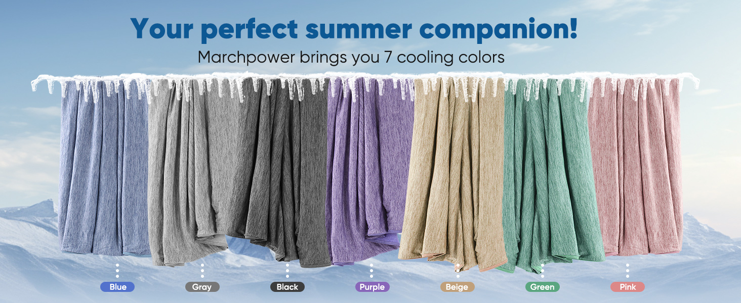 Охолоджуюча ковдра Marchpower Arc-Chill 3.0, 150x200 см (сіра) / 220x240 см - літня, для дому, дитяча, плед для дивана та подорожей