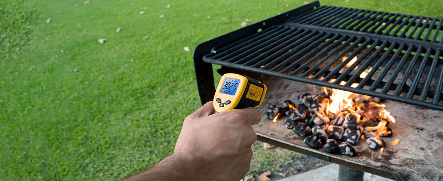 Інфрачервоний термометр Etekcity -50°C до +450°C (610°C) - цифровий лазерний термометр для кухні, піци, гриля, випічки