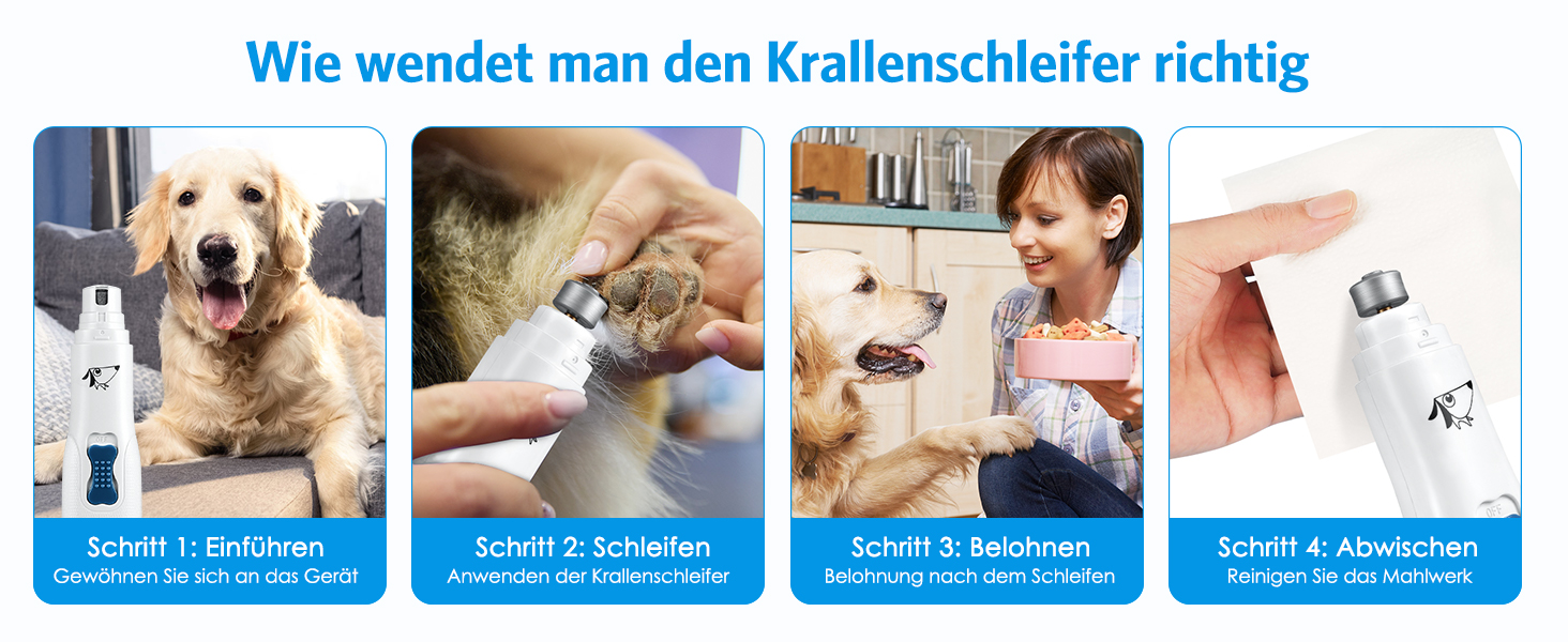 Електричний точило для собачих кігтів Brifit - тихий, для собак будь-яких порід