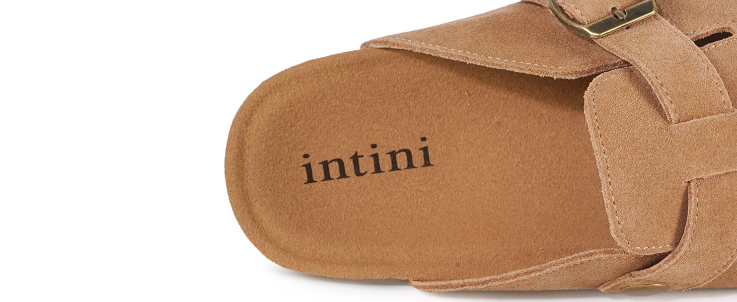 Зручні шльопанці-клоги Intini для дому, саду та пляжу. Чоловічі та жіночі, шкіряна устілка, чорний колір, розмір 36-48