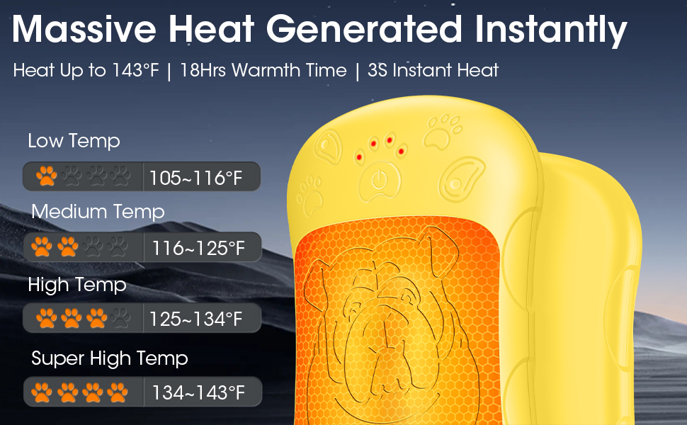 Електричні грілки для рук, 2 шт. 6000mAh, акумуляторні, багаторазові, для активного відпочинку, полювання, гольфу, кемпінгу, теплий подарунок для жінок, чоловіків, дітей (Жовтий)