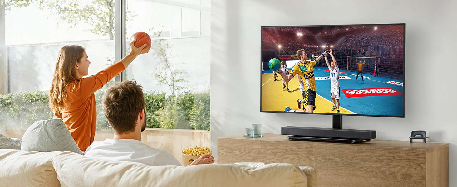 Підставка для телевізора поворотна, універсальна, для LED, LCD, Flat & Curved телевізорів 32-60 дюймів, до 40 кг, VESA 400x400 мм