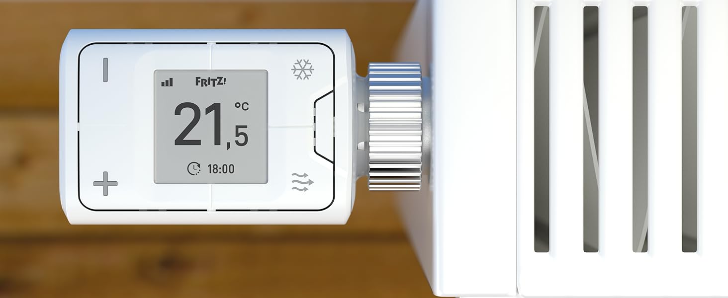 FRITZ!DECT 302 - розумний терморегулятор для опалення, сумісний з FRITZ!Box та звичайними термостатичними клапанами