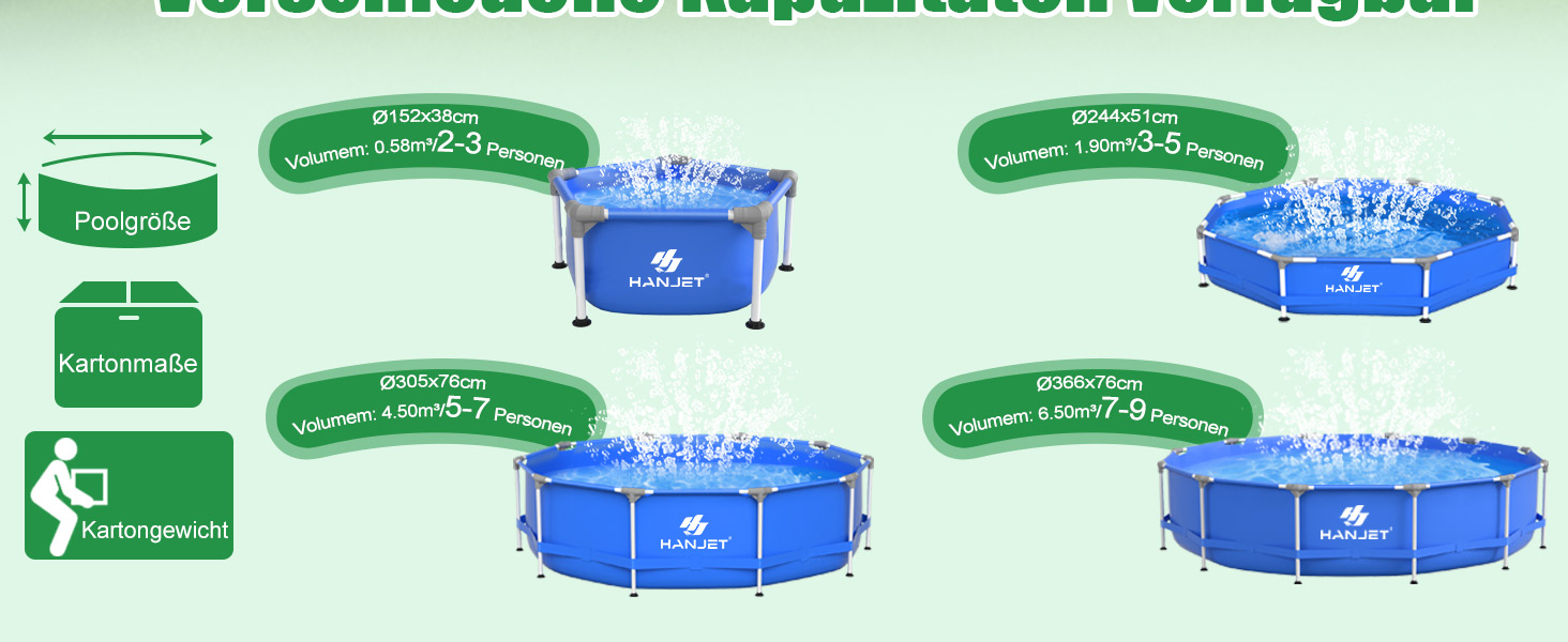 Басейн сталевий каркасний блакитний 305x76 см для дачі та саду