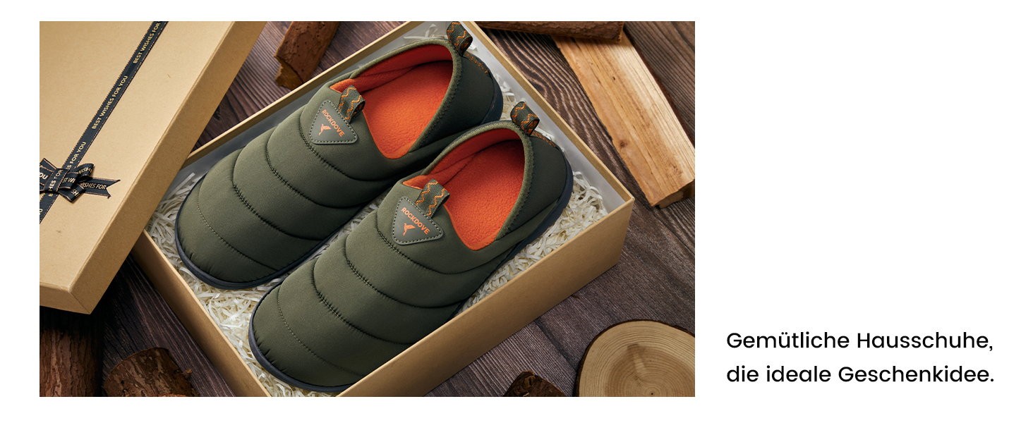 Чоловічі домашні капці-лофери RockDove Pufflite двоколірні, стібані, з підошвою для дому та вулиці, розмір 44 EU, чорний та синій
