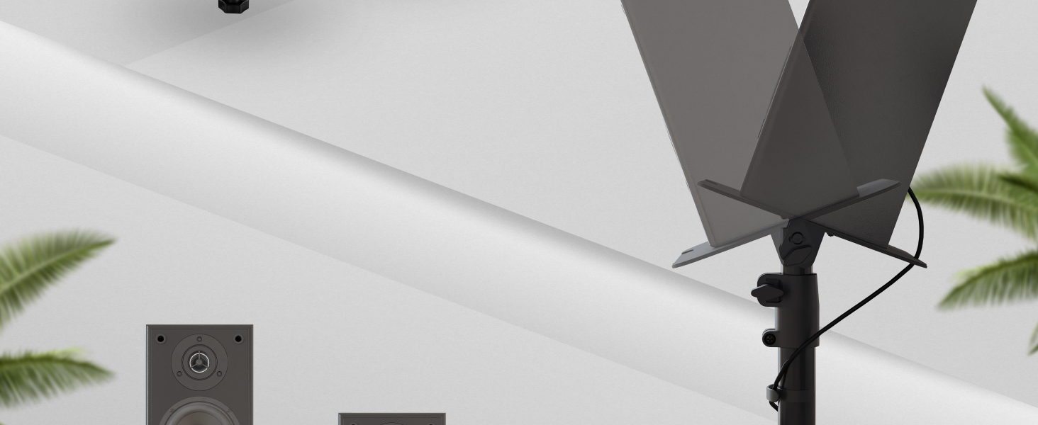 Підставка для колонок RICOO на стіл: 2 шт., регульована висота, універсальна, для ПК, ТВ, студії, LH069-T