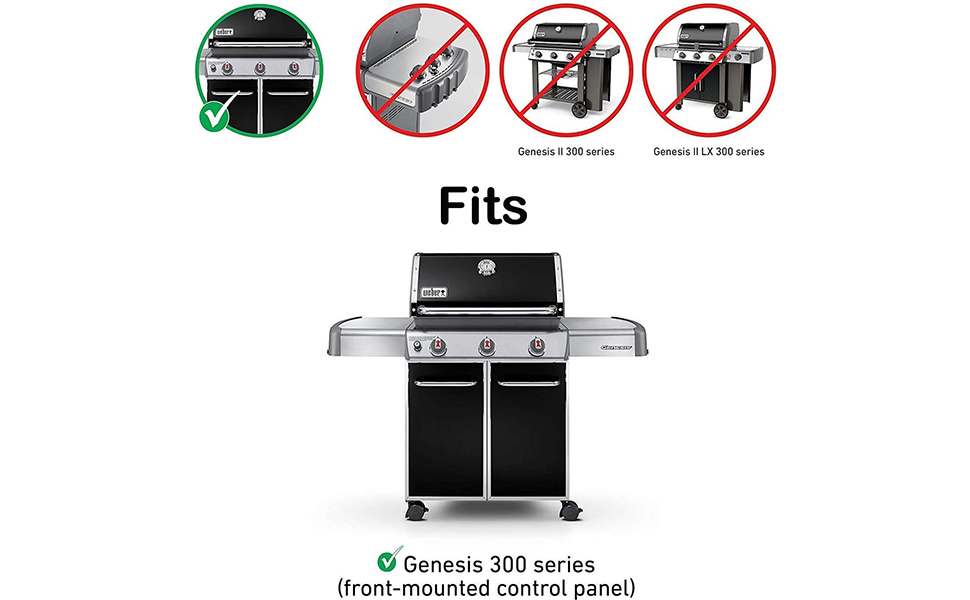 Решітка-гриль для Weber Genesis E-310/320/330, S-310/320/330 (2007-2016) GFTIME (2 шт.) з емальованої сталі