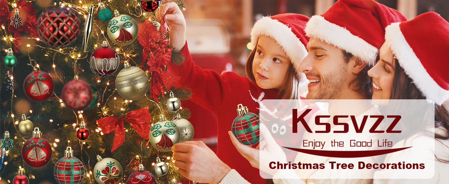 Набір прикрас для ялинки Kssvzz 40 шт. Червоні та золоті кульки з пластику, з гачками, блискучі та матові, для ялинки