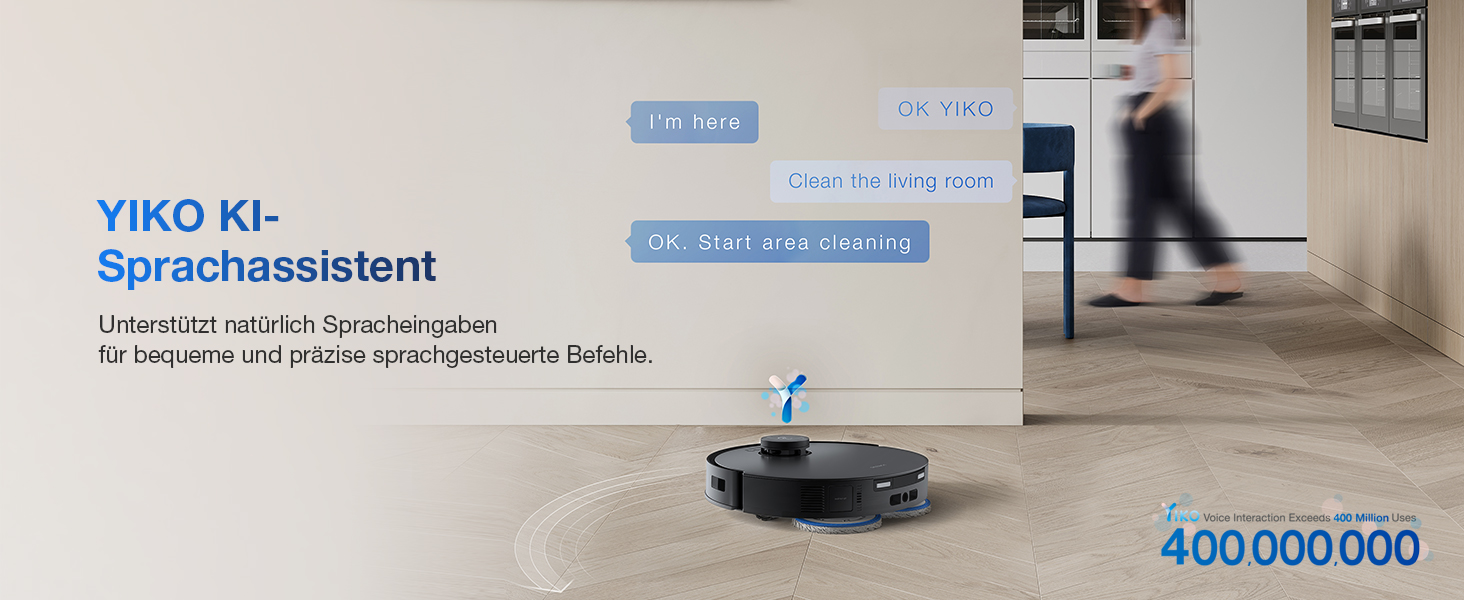 Робот-пилосос ECOVACS DEEBOT T30S PRO OMNI з функцією миття, 11000 Па, технологія ZeroTangle, миття гарячою водою 70°C, TruEdge™ для прибирання кутів, акумулятор 6400 мАг, уникнення перешкод за допомогою AI