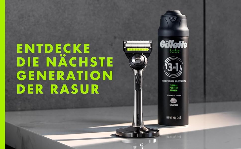 Смінні леза для чоловічої бритви Gillette Labs, чорні, 12 шт