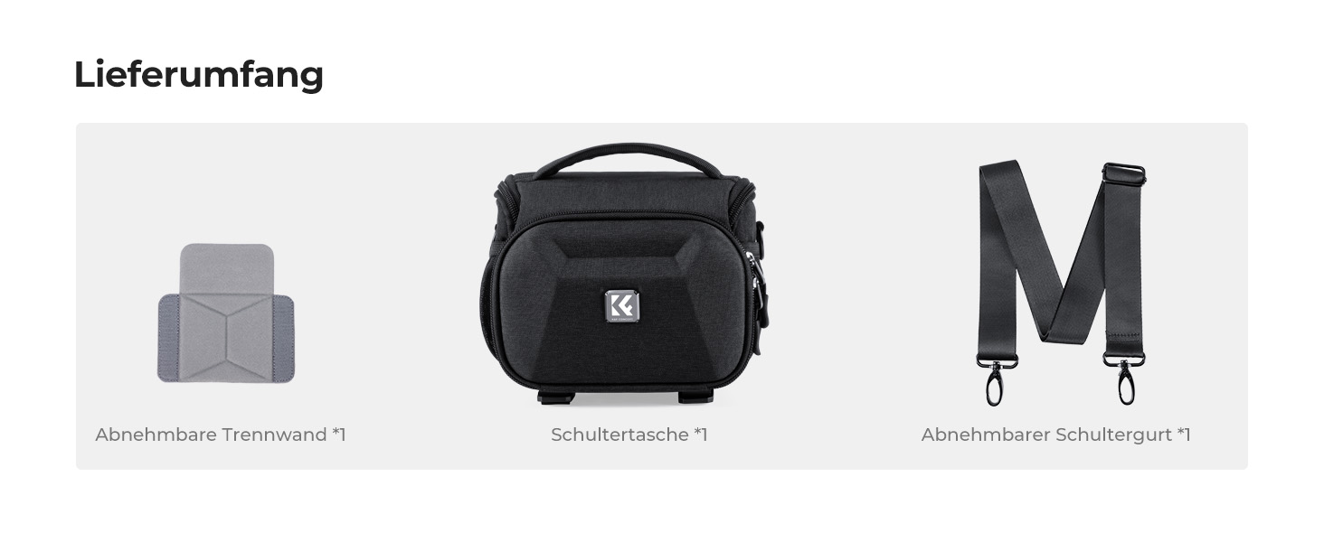 Сумка для камери K&F Concept для DSLR/SLR, фотосумка з кріпленням для штатива, фоторюкзак, компактна