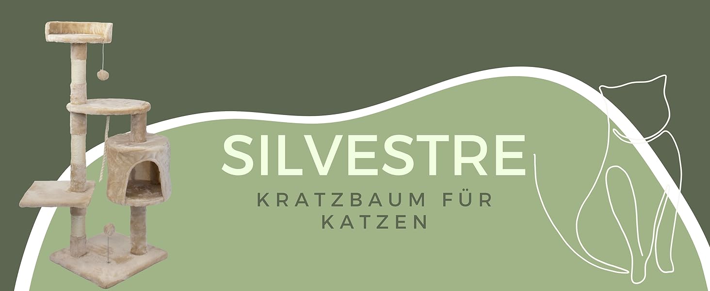 Дряпальня для котів Mobiclinic® Pets Silvestre, середня, сіро-бежева