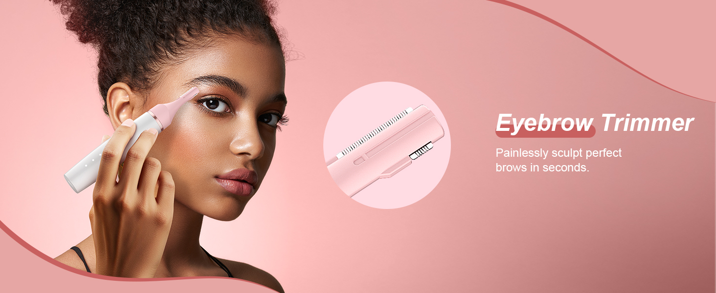 Електричний жіночий тример 4-в-1 для обличчя, бікіні зони та ніг