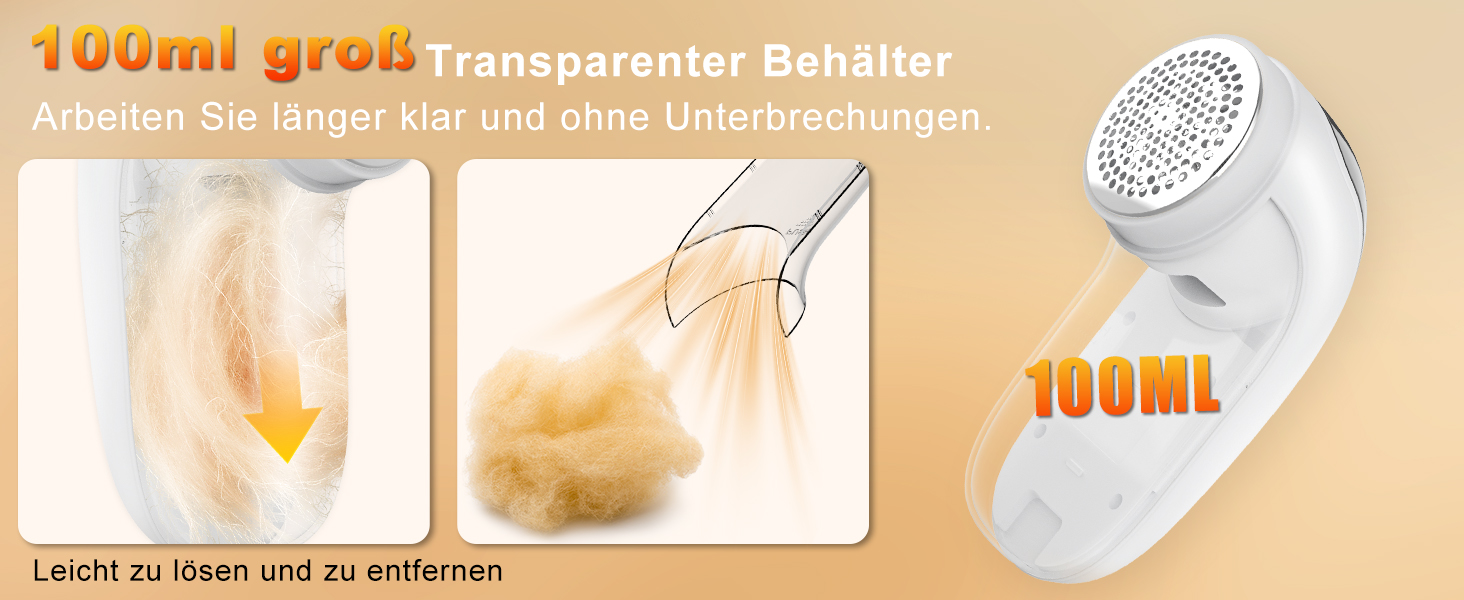 Електричний видалення ворсу для одягу, меблів та текстилю - портативний бездротовий пристрій з LED-дисплеєм та 3 рівнями налаштування