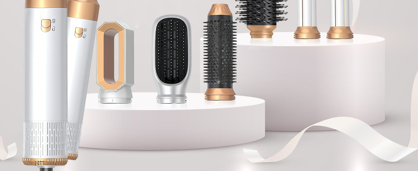 Набір для укладки волосся 6 в 1 Magic Styler, 1000W: фен, круглі щітки, плойка, щітка для об'єму, сушка, укладка, створення локонів