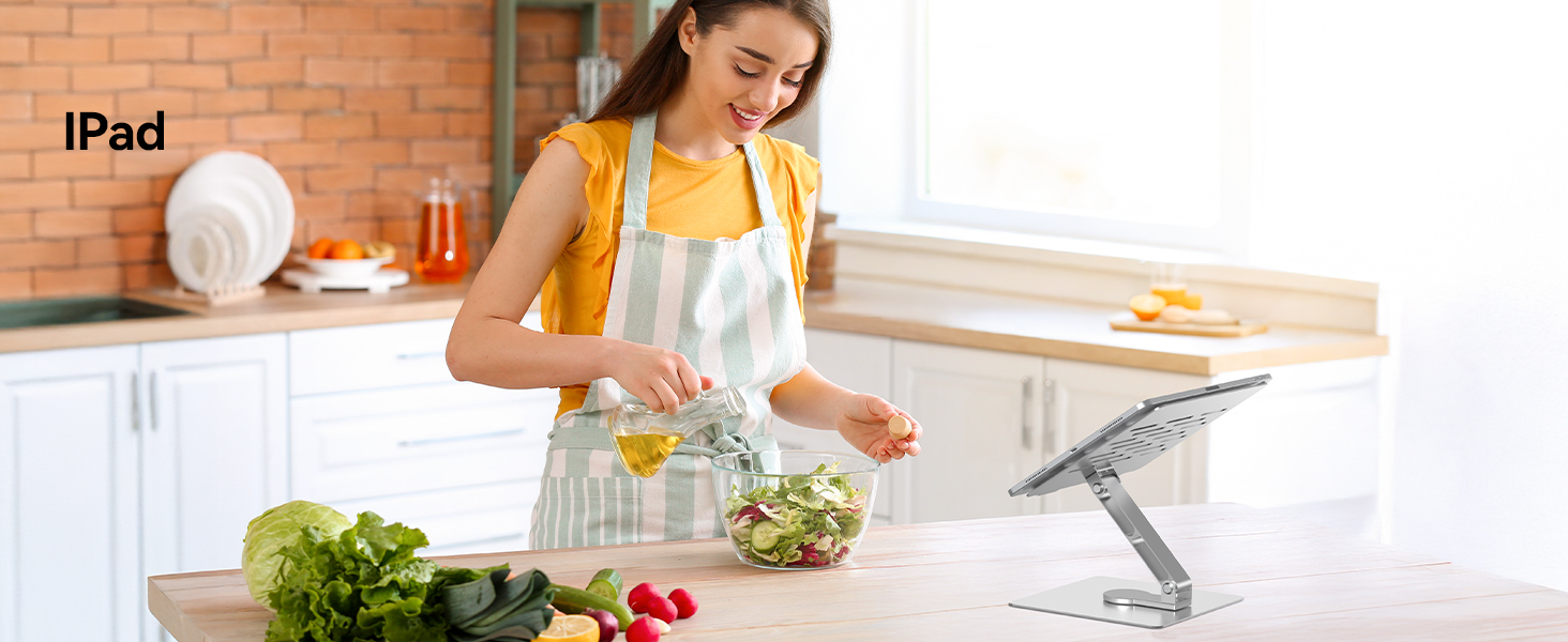 Підставка для ноутбука TECKNET, регульована висота, 360° обертання, складна, для MacBook Air/Pro, до 17
