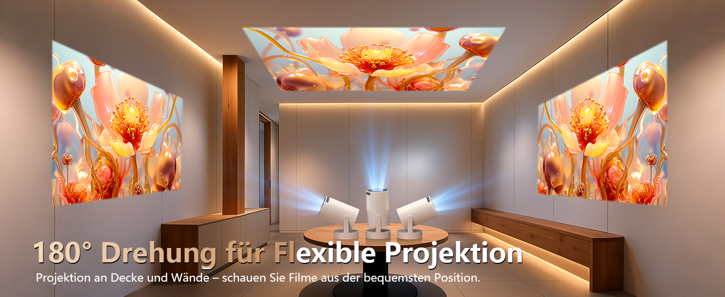 Mini проєктор HY300 HIFI: 4K/1080p, 300 ANSI люмен, Wi-Fi 6, Bluetooth, автоматична корекція трапецеїдальних спотворень для дому та кінотеатру