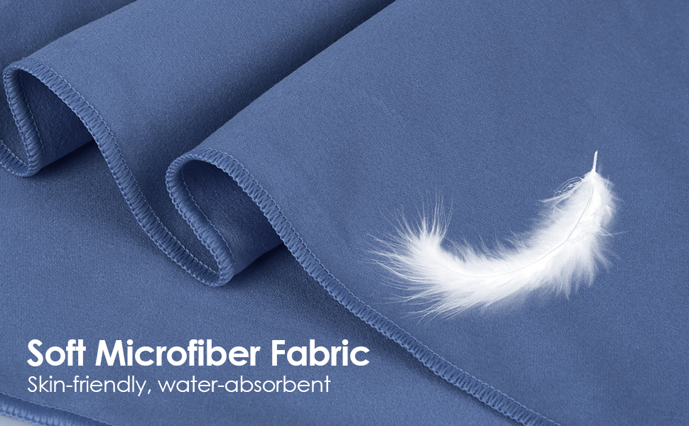 Набір рушників з мікрофібри (3 шт.): 180x80 см + 2 шт. 80x40 см, для фітнесу, сауни, пляжу, подорожей, темно-зелений (темно-сірий)