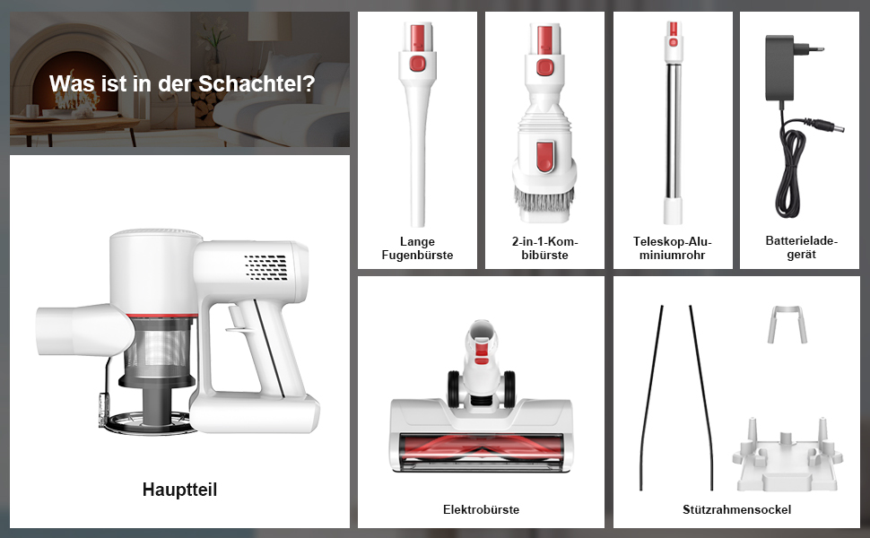 Бездротовий акумуляторний пилосос 3-в-1 з підсвічуванням та дисплеєм для дому та авто - видаляє шерсть тварин, підходить для твердих підлог, килимів
