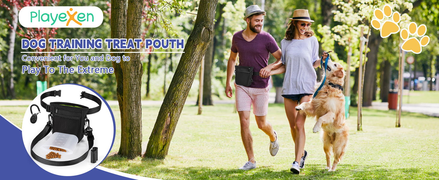 Набір для собак Leckerlibeutel: сумка для ласощів, клікер, диспенсер для фекалій, сумка на пояс для корму, чорно-помаранчевий