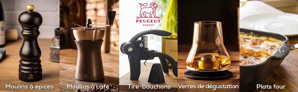 Кавомолка Peugeot Antique ручна з регульованим сталевим жорном - 21 см, дерев'яний корпус, ностальгічний дизайн