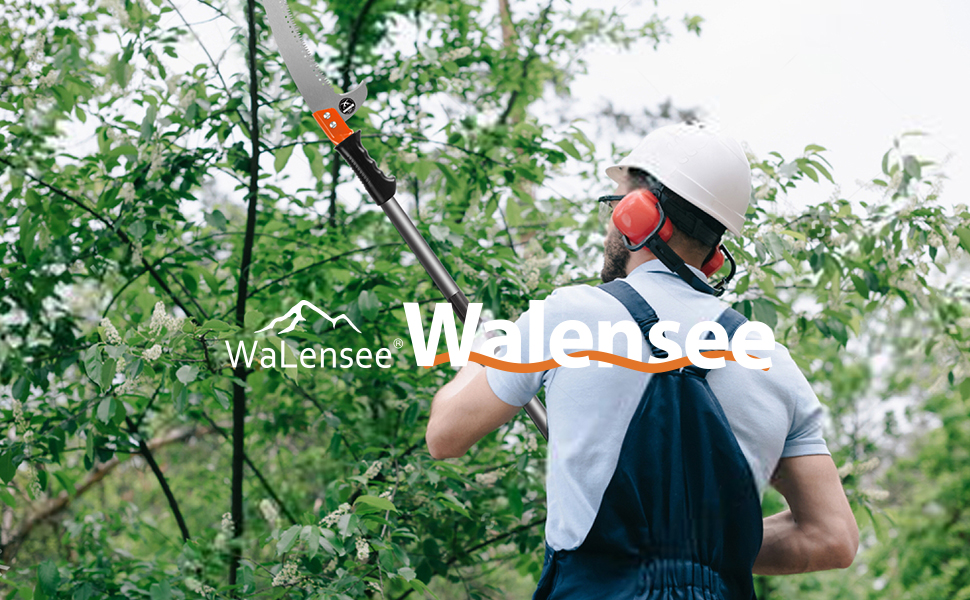 Телескопічна ручна пила Walensee 4.3 м з нержавіючої сталі для обрізки дерев, гілок, саду, тераси та лісового господарства