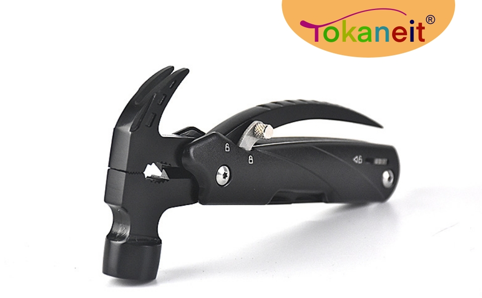 Багатофункціональний молоток-інструмент 12 в 1 для чоловіків, подарунок тато, чоловік, кемпінг, туризм, надзвичайні ситуації