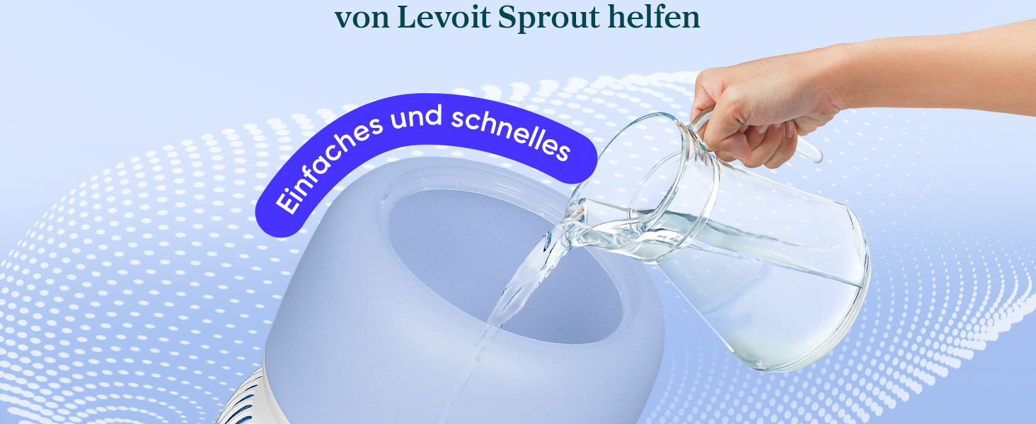 Левіт 19dB: Розумний зволожувач повітря з автовимкненням, датчиком вологості та аромадифузором для дитячої кімнати, спальні, рослин. Об'єм 3л, поворотна на 360°