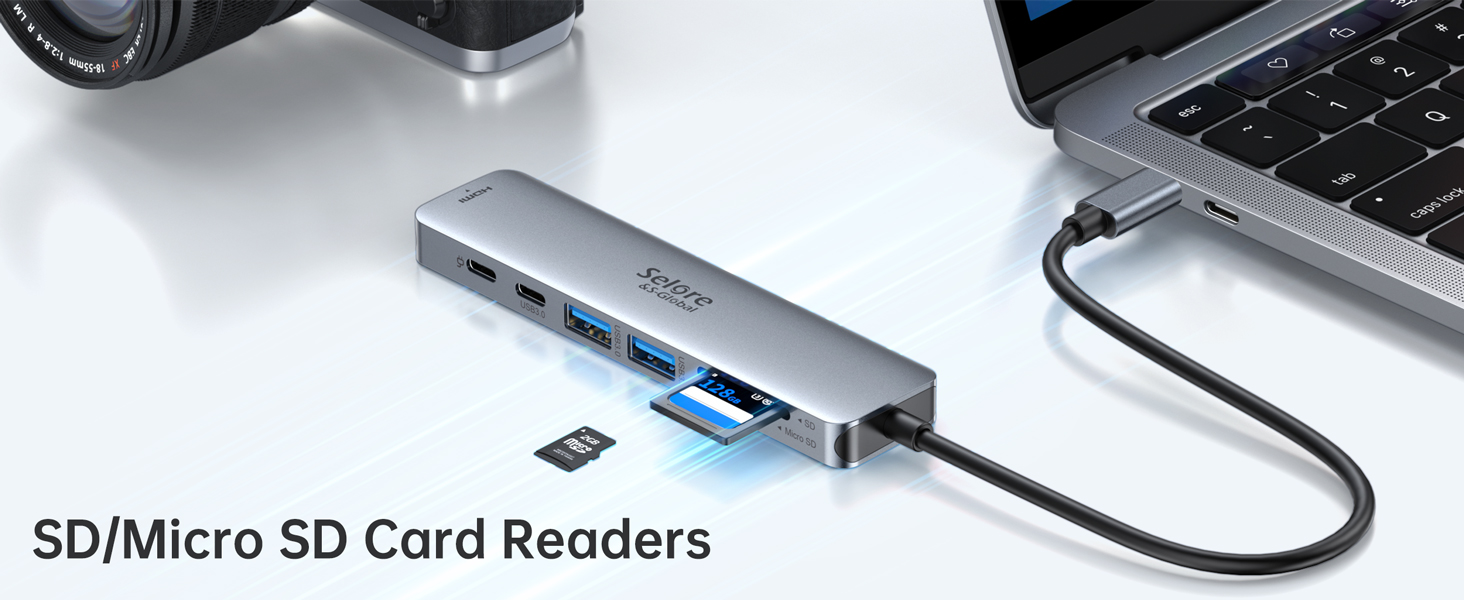 Док-станція для 2 моніторів, USB-C хаб 8 в 1: адаптер DisplayPort, HDMI, VGA, PD 100W, USB 2.0, для ноутбуків Dell, Thinkpad, Huawei