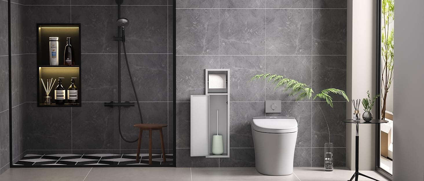 Поличка для душу Eck з нержавіючої сталі 304, 2 шт. для ванної кімнати, сітчаста, для плитки, монтажна, срібна