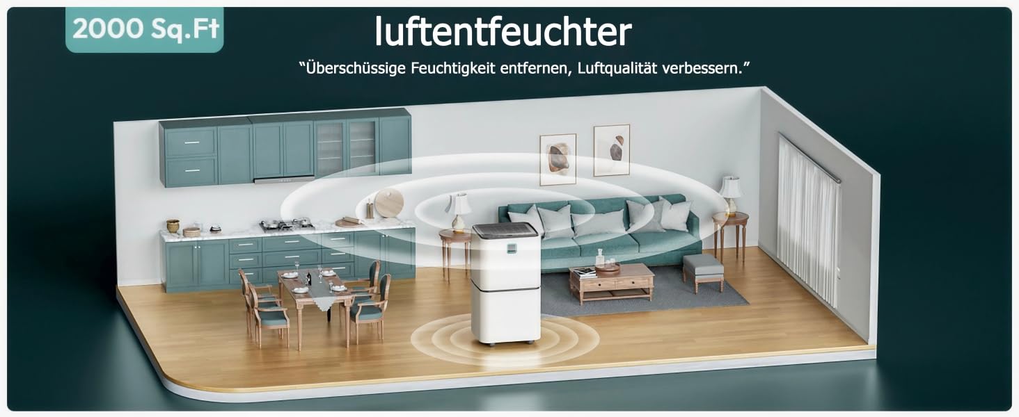 Електричний осушувач повітря 12л/24г з сенсорним керуванням, дисплеєм 3 кольорів та таймером 24г. Ідеальний для квартири, швидкого сушіння білизни, ванної кімнати та підвалу. Білий, 12л