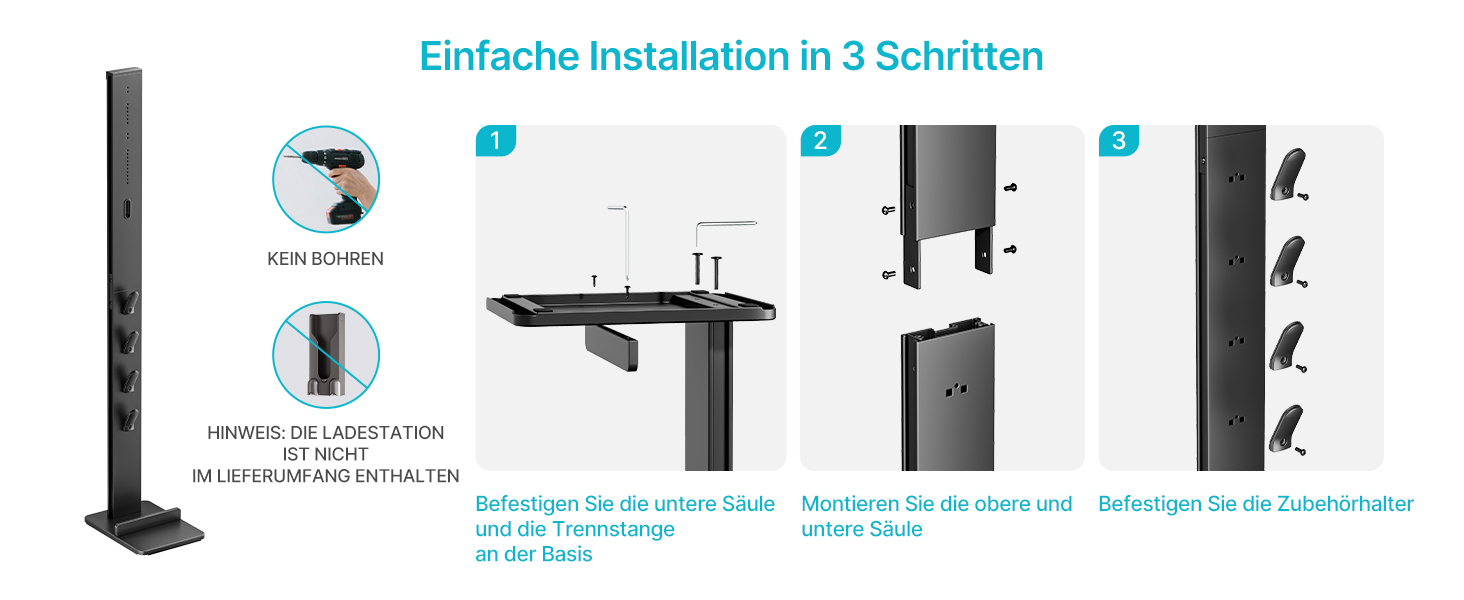 Підставка для пилососів Dyson з 4 гачками та 4 полицями, сумісна з серіями Gen5, V15, V12, V11, V10, V8, V7 та V6, без свердління, для зберігання пилососа та аксесуарів