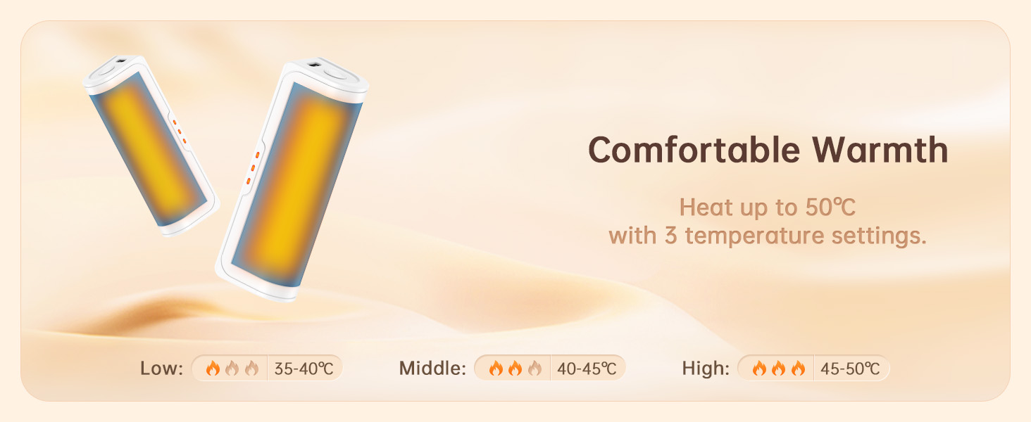 Jonwall Електричні грілки для рук, перезаряджаються, 2 шт. у наборі, USB, 3 рівні нагріву, для кемпінгу, гольфу, подарунок (блакитні)