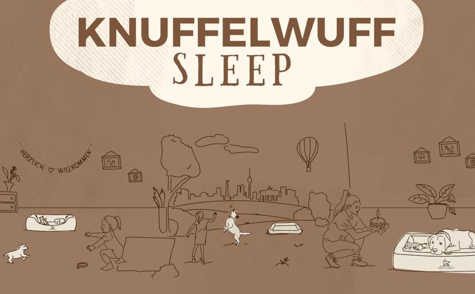 Ортопедичний килимок для собак Knuffelwuff Ellenie з тедді та велюру, 79 x 60 см, сірий - неслизьке дно, легко мити, для великих, середніх та маленьких собак, розмір L 79 x 60 x 10 см