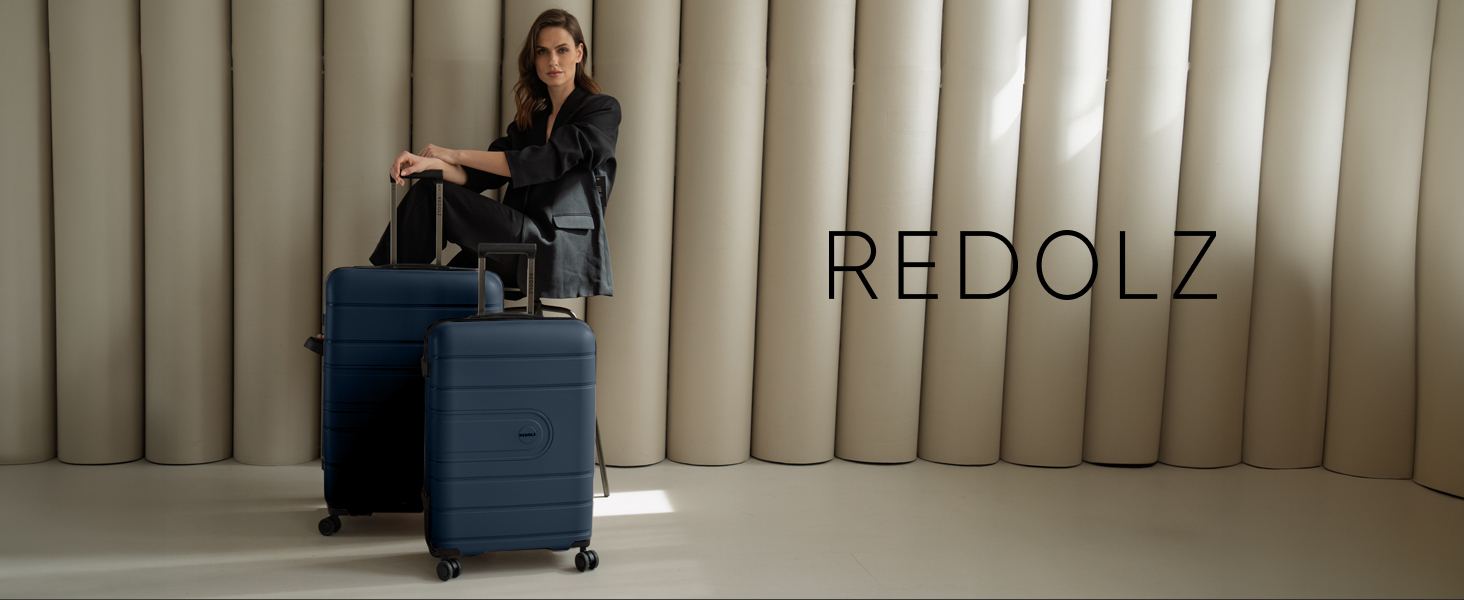 Набір валіз REDOLZ Essentials 11 Trolley Set 3-teilig Midnight Blue (56 см) – розширюваний