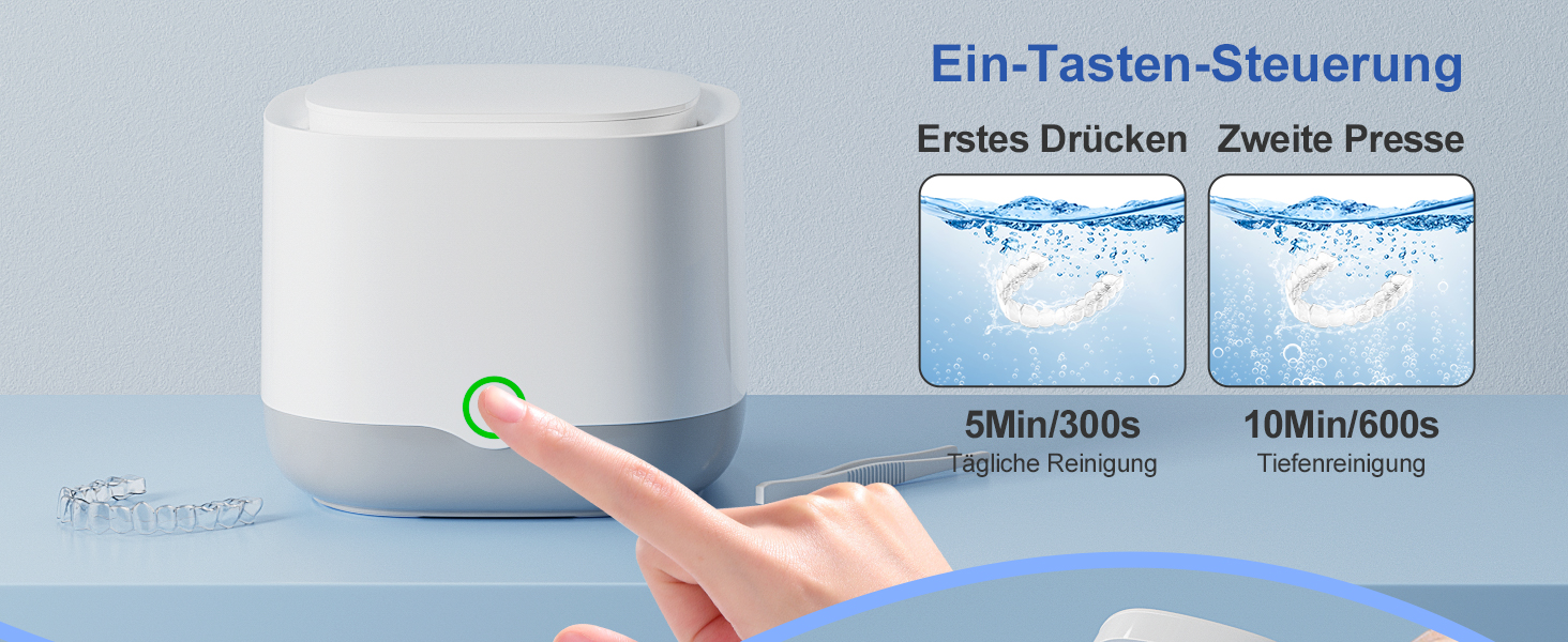 Ультразвуковий очищувач для зубних кап, брекетів та ювелірних виробів UV 45000Hz 24W - Dental Pod