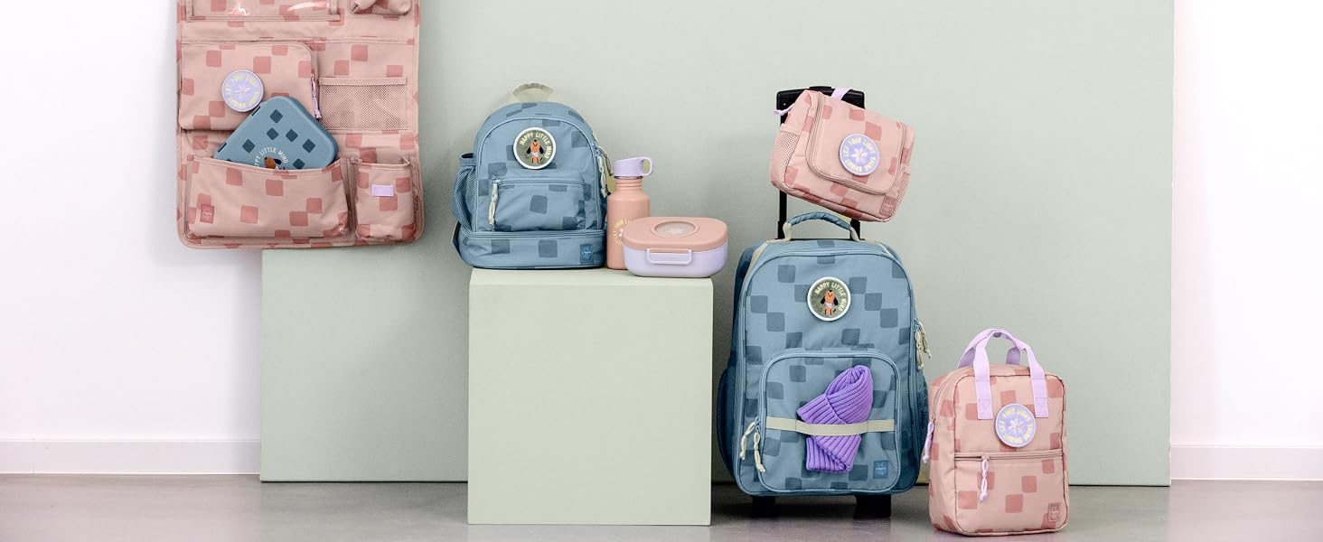 Дитяча косметичка-органайзер для подорожей LÄSSIG Mini Washbag з підвісом, принт Party Rose
