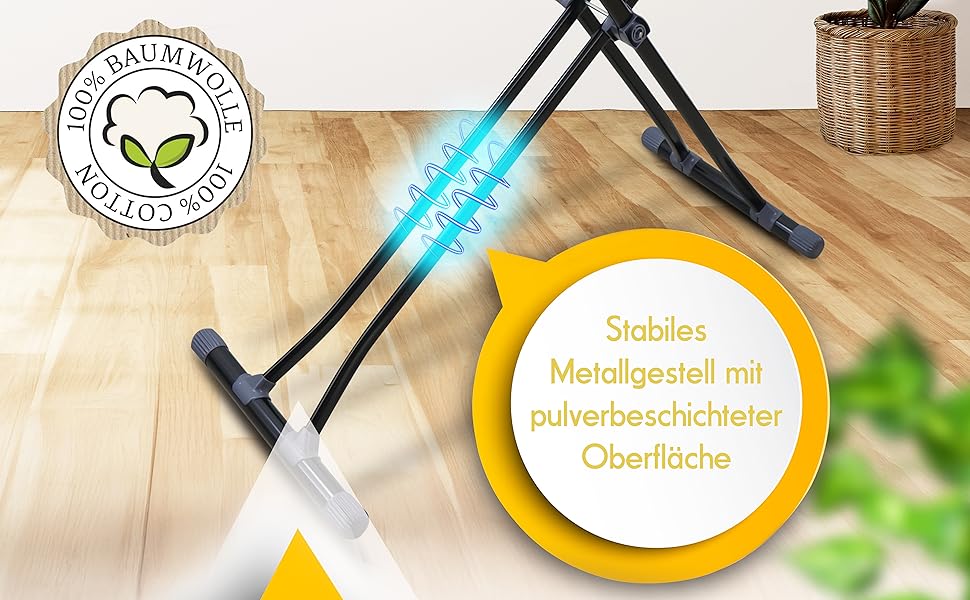 Прасувальна дошка DEVEÇİOĞLU 156x45 см з чохлом 140x40 см, для парогенераторів, складна, ідеальна як настільна прасувальна дошка