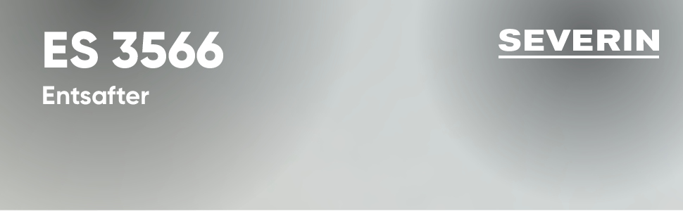 SEVERIN ES 3566: Електрична соковитискачка з нержавіючої сталі, 0.5л, чорний/нержавіюча сталь