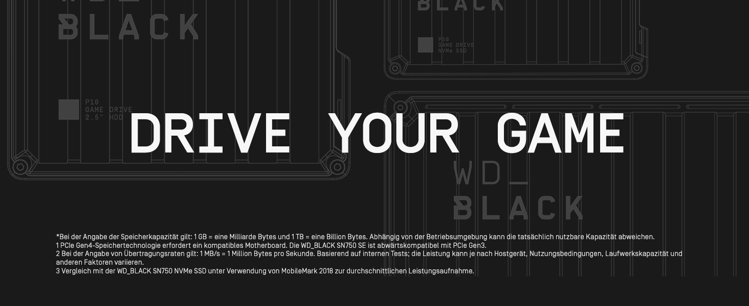 SSD WD_BLACK SN750 SE 500GB M.2 2280 PCIe Gen4 NVMe - ігровий накопичувач