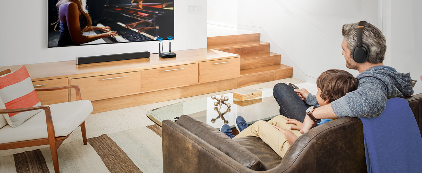 HiFi Bluetooth адаптер 1Mii B03Pro+ (Трансмітер та Ресивер) з підтримкою LDAC для телевізора та стереосистем