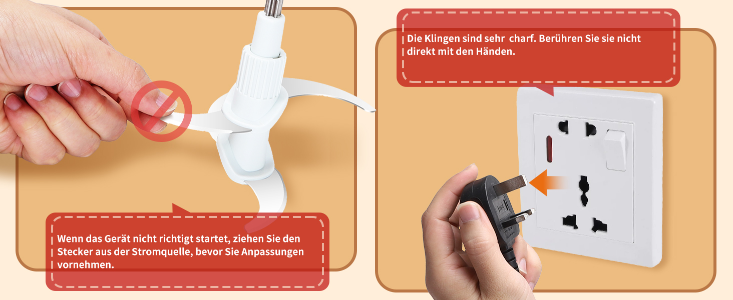 Електричний подрібнювач Aigostar Flor 500W з нержавіючою чашею 1.8L та 4-ма лезами, 2 швидкості для м'яса, овочів та горіхів