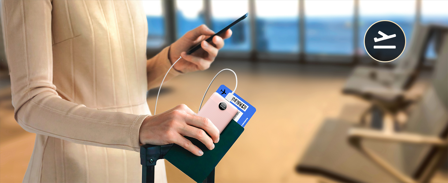 Powerbank VEEKTOMX 10000mAh з PD3.0 та QC3.0, 22,5W, Mini, USB-C, для iPhone/iPad/Samsung/Huawei/Xiaomi/OnePlus, білий/рожевий